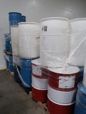 6) steel & 22 plastic barrels