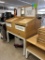 Double Sided Wooden Merchandiser W/ Metal Base