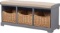 Maine Furniture Co Newport 3 Basket Bench