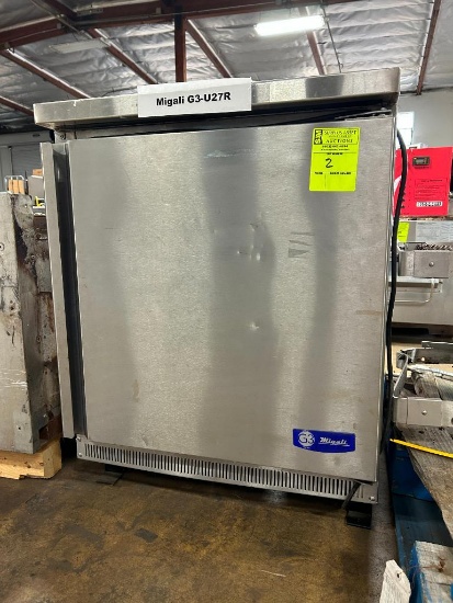 Migali Stainless Steel Undercounter Refrigerator