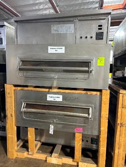 Middleby Marshall PS360Q Double Stack Gas Pizza Oven Top Deck
