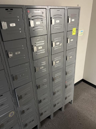 9 Door x 6 Door Metal Lockers