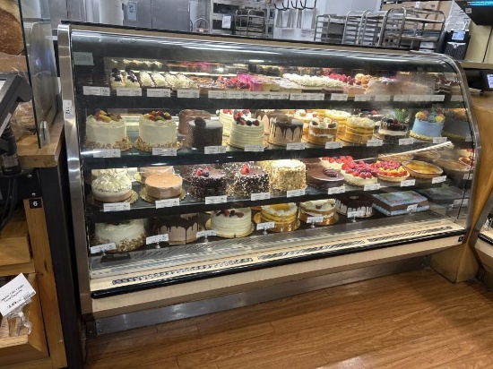 Barker 78in Curved Glass Bakery Service Case