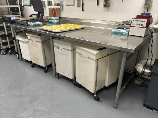 8ft Stainless Steel Table
