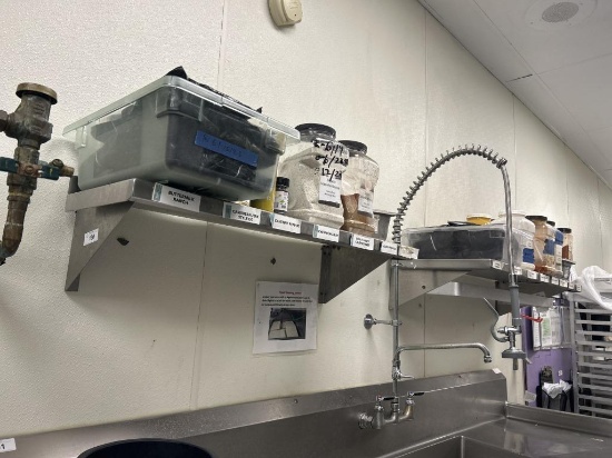 3ft And 4ft Stainless Steel Wall Shelves