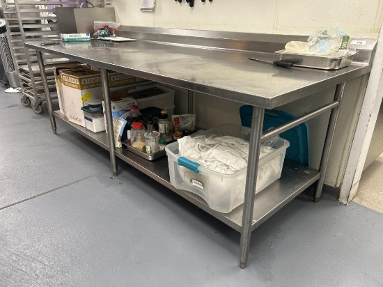 8ft Stainless Steel Table