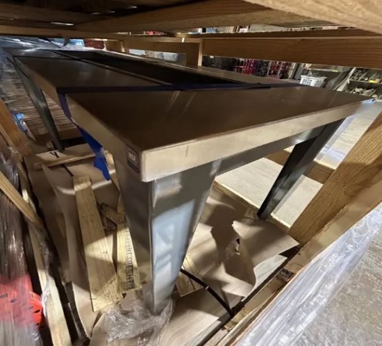 New Wasserstrom Stainless Walk-Around Condiment Table