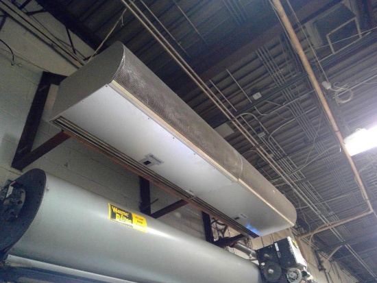 Berner Air Curtains Above Roll-Up Door