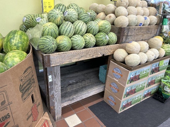 Wooden Produce Merchandiser