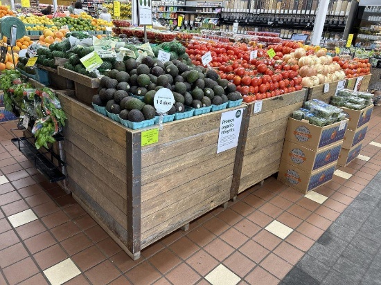 Group Of Wooden Orchard Bins