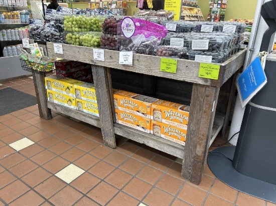 6ft x 3ft Wooden Produce Table
