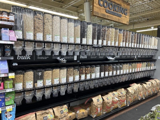 16ft Of Gondola Mounted Bulk Merchandisers