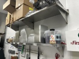 6ft Stainless Steel Wall Shelves