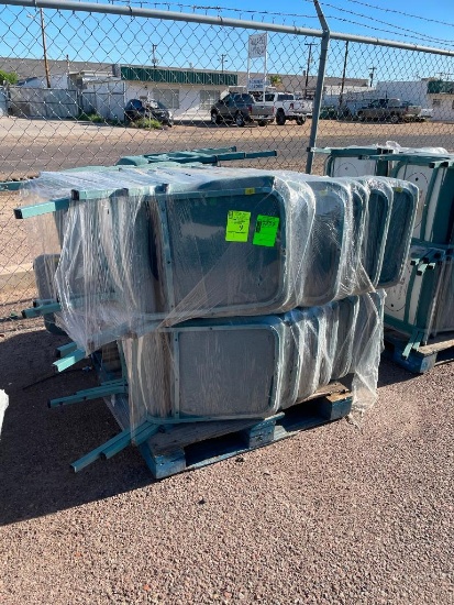 Pallet of 20 Upholstered Stackable Chairs