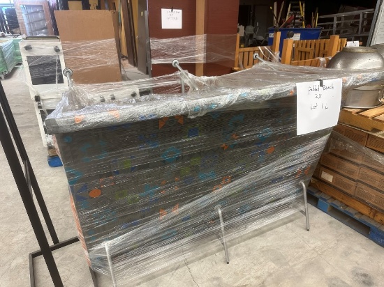 Padded Benches W/ Metal Frames