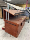 Wooden Bakery Display W/ Sneeze Guard