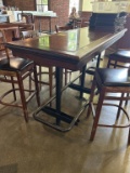 Bar-Height Table W/ Bolt-Down Base
