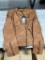 Corbani Women's Asymmetrical Leather Jacket W/ Scuba Collar S