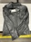 Corbani Women's Leather Coat W/ Scuba Collar M