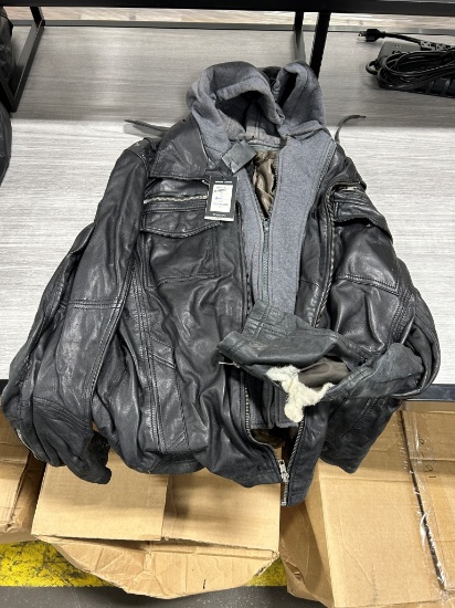 Ripped Corbani Men's Bomber Jacket W/ Hood L