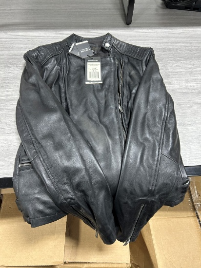 Corbani Women's Asymmetrical Leather Jacket S