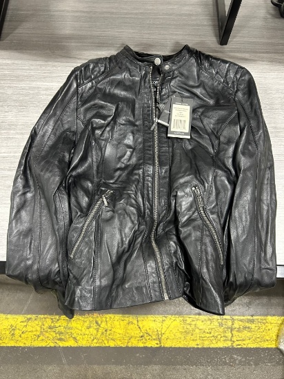 Corbani Women's Leather Moto Jacket XL