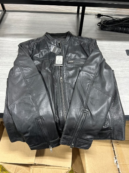 Corbani Men's Designer Biker Leather Jacket L
