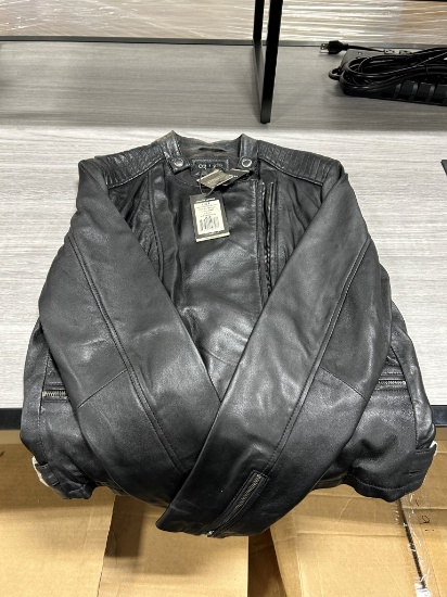 Corbani Women's Asymmetrical Leather Jacket L