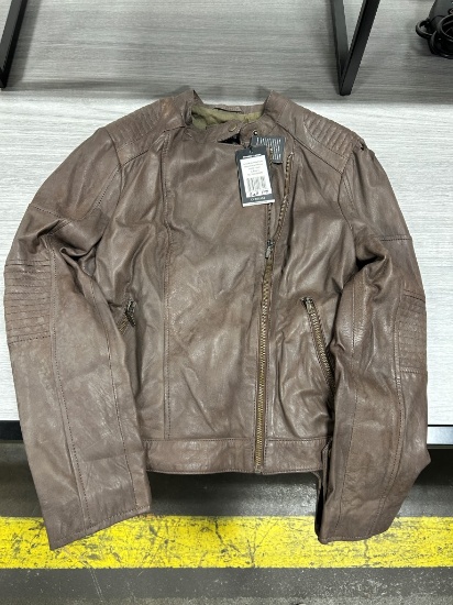Corbani Women's Asymmetrical Leather Jacket L