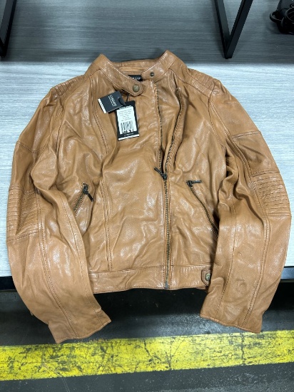 Corbani Women's Asymmetrical Leather Jacket L