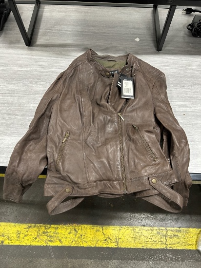 Corbani Women's Asymmetrical Leather Jacket L