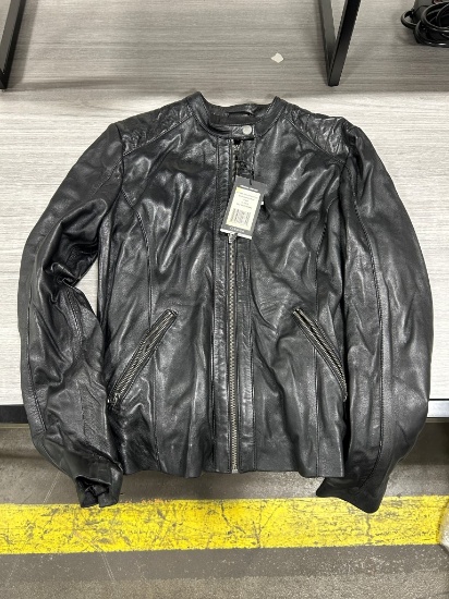 Corbani Women's Leather Moto Jacket L