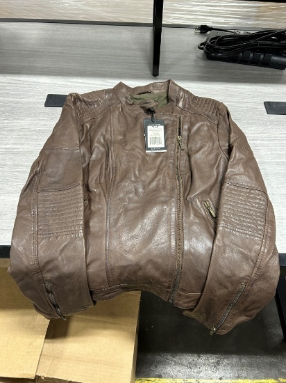 Corbani Women's Asymmetrical Leather Jacket L