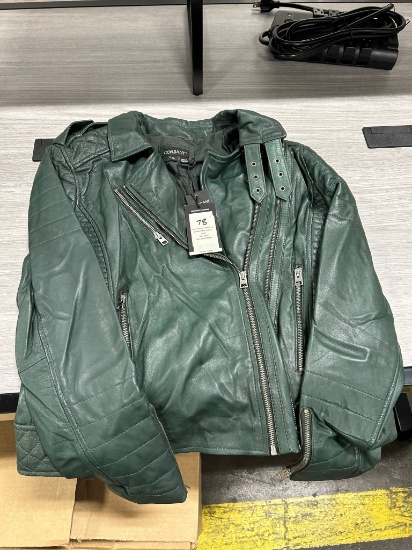 Corbani Women's Lambskin Biker Leather Jacket XL