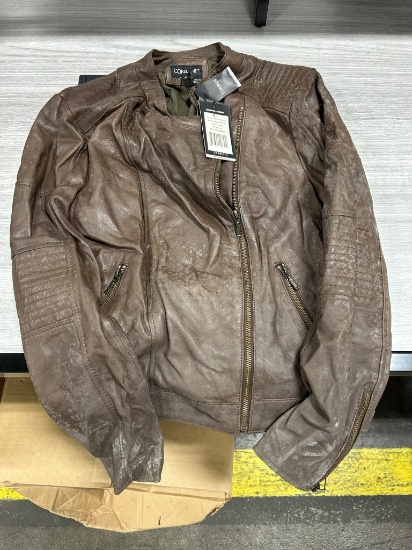 Corbani Women's Asymmetrical Leather Jacket M