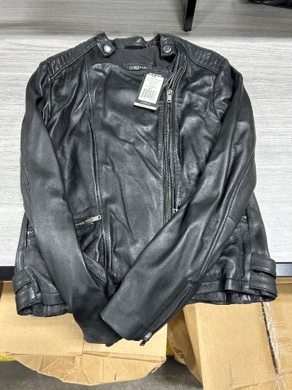 Corbani Women's Asymmetrical Leather Jacket L