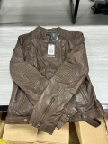 Corbani Women's Asymmetrical Leather Jacket M