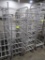 aluminum tub/tray racks, on casters