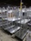 stocking carts w/ folding shelves
