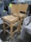 wooden bar height chairs