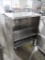 stainless demo cart w/ slot for pull-out cutting board