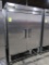 True 2-door stainless refrigerator