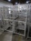 aluminum cooling racks, side load, on casters