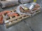 pallet of Metro wire shelves, poles, wire grids, etc