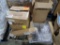 pallet of misc- Belshaw cake donut depositor (new), cooling racks, etc