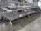 stainless equipment stand w/ undershelf, on casters