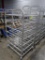 aluminum tub/tray rack, on casters