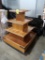 4-tier wooden merchandiser