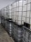 plastic containers in steel cages