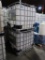 plastic containers in steel cages